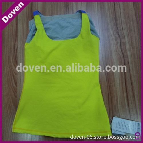 Lady gym and cycling Elastic singlets spandex singlets
